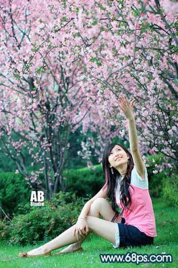 Photoshop调色:拥抱美丽春天