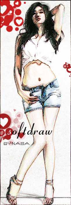 美女吴佩慈照片变插画,PS教程